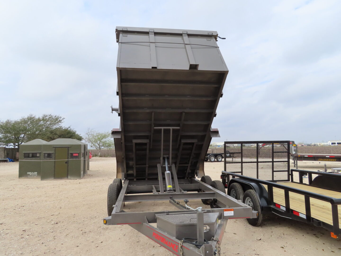 Dump trailer for sale at McWha Fischer Trailer Sales Robstown TX