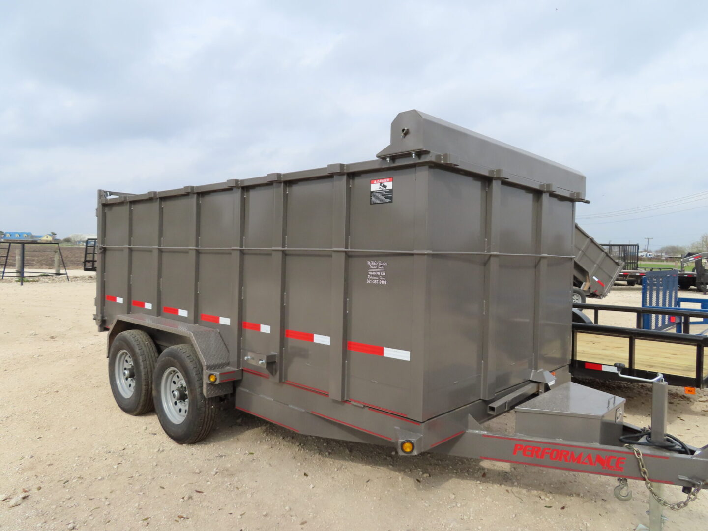 Hydraulic dump trailer at McWha Fischer in Robstown