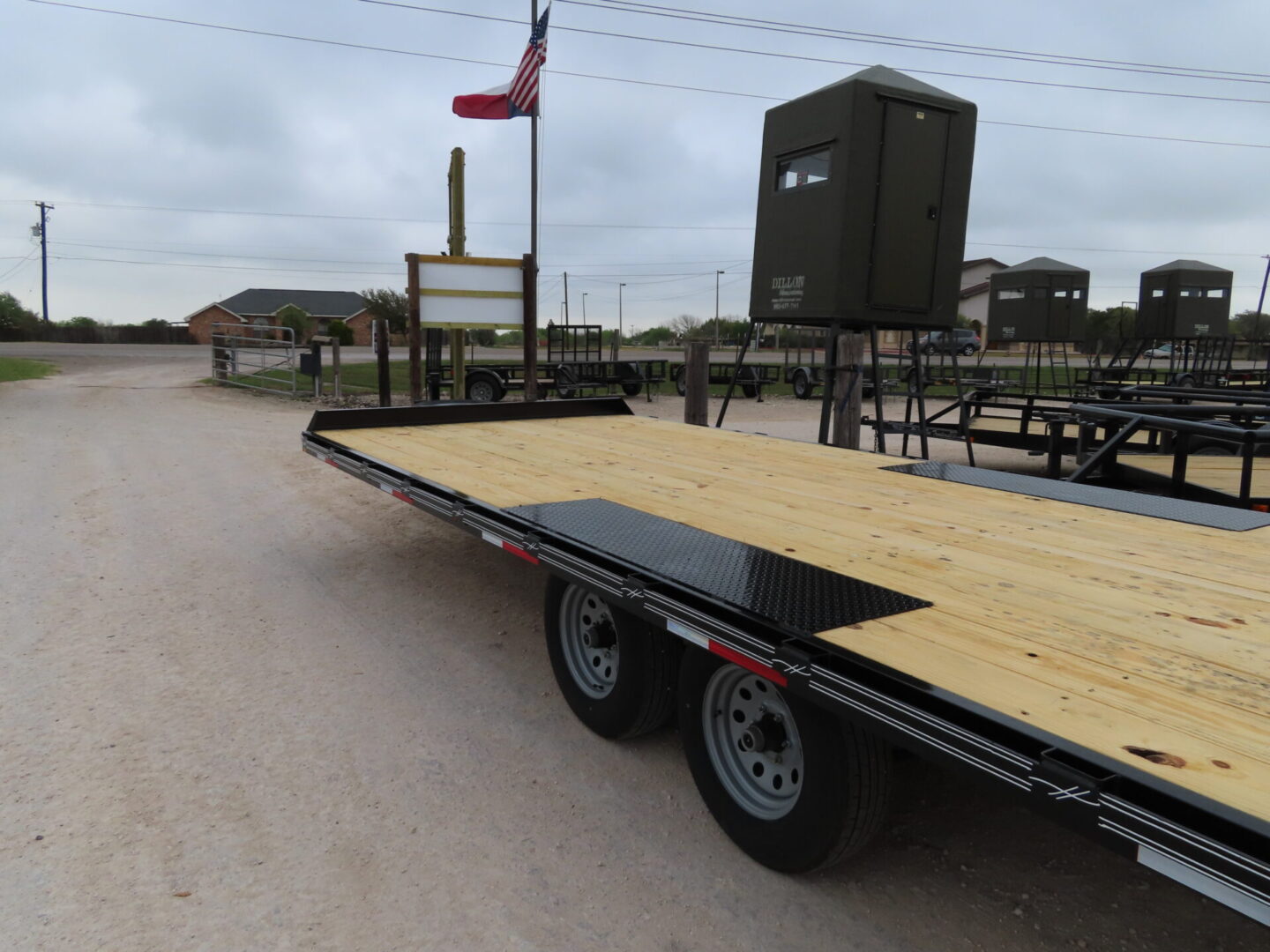 Bumper pull deckover trailer at McWha Fischer in Robstown TX