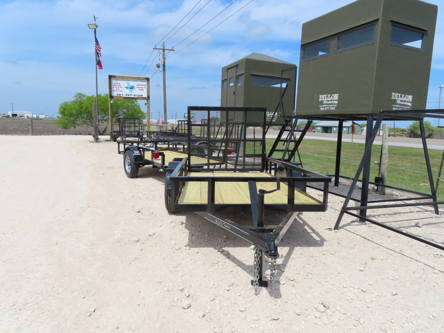Utility trailer for sale at McWha Fischer Trailer Sales
