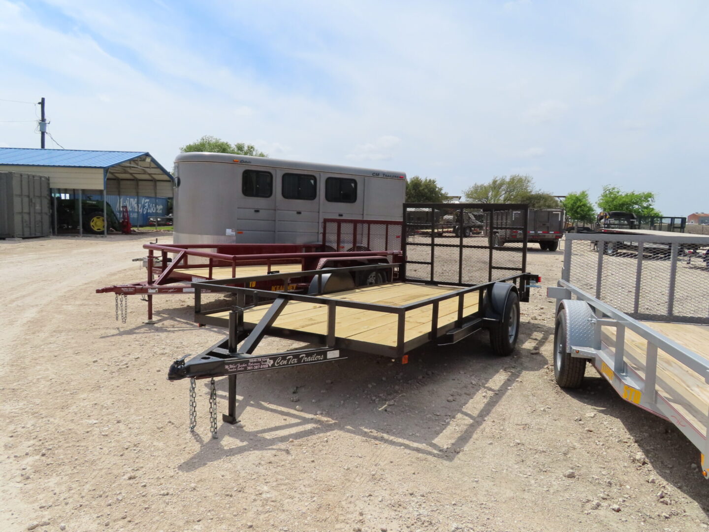 Double axle utility trailer available at McWha Fischer
