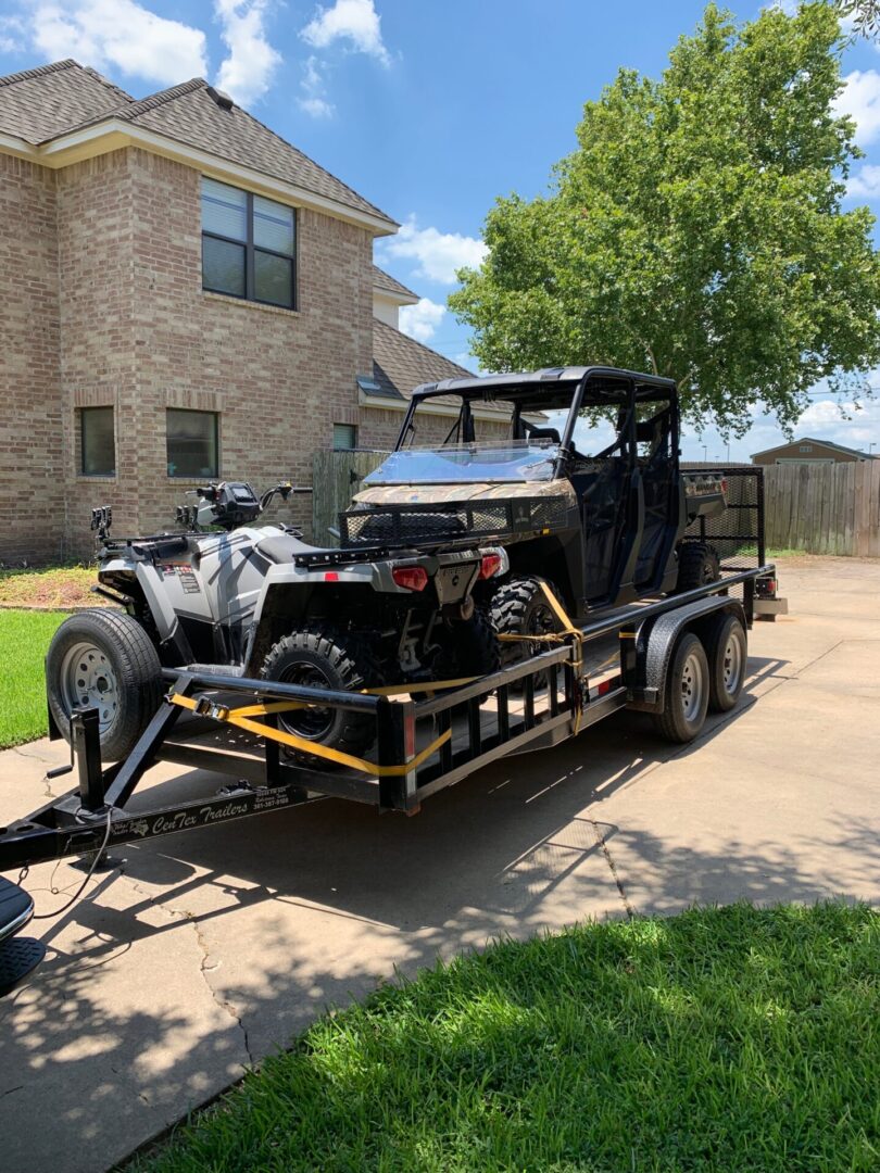 Equipment hauler trailer at McWha Fischer in Robstown TX