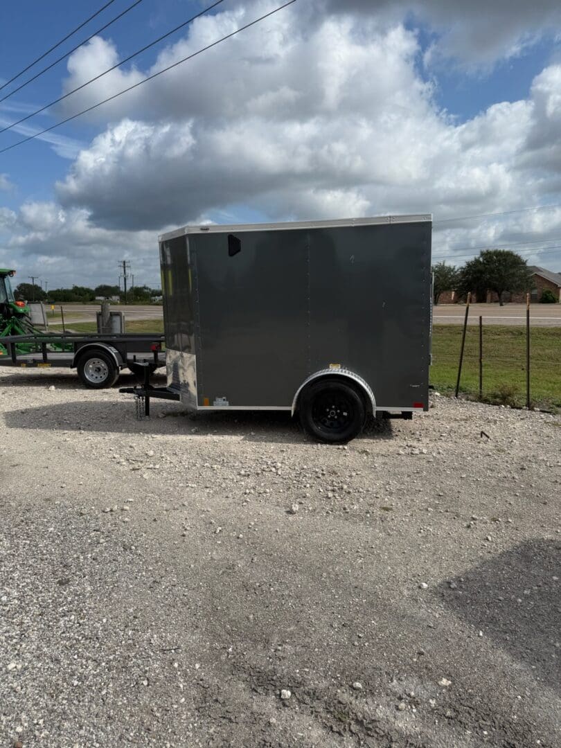 Small enclosed cargo trailer at McWha Fischer Trailer Sales